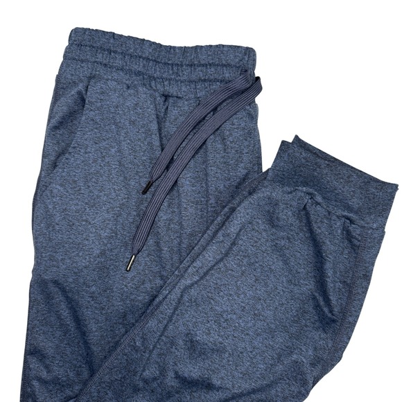 Quince Pants - Quince‎ Womens Medium Blue Heathered Jogger Sweatpants Activewear Athleisure